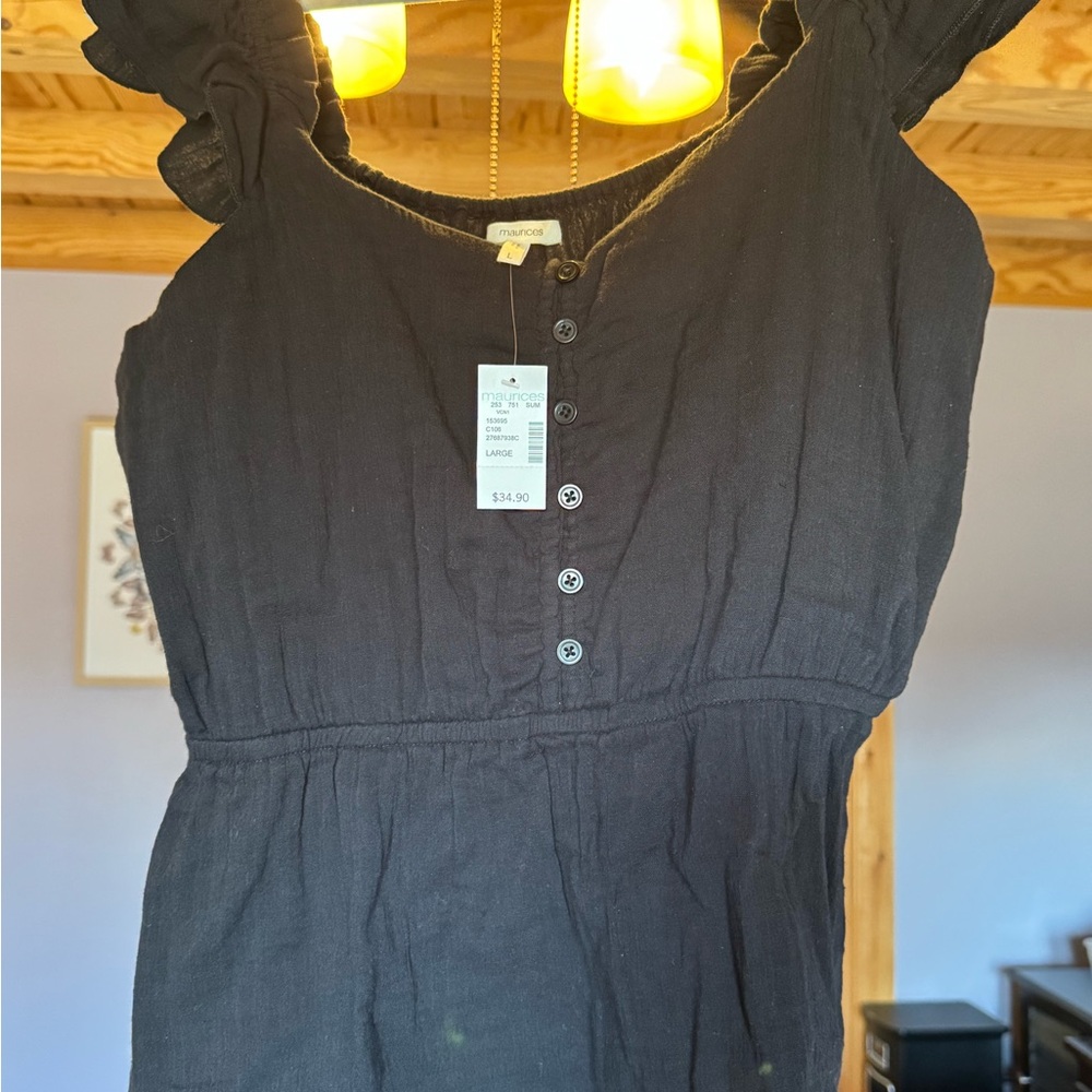 Maurices black Button-Up Blouse